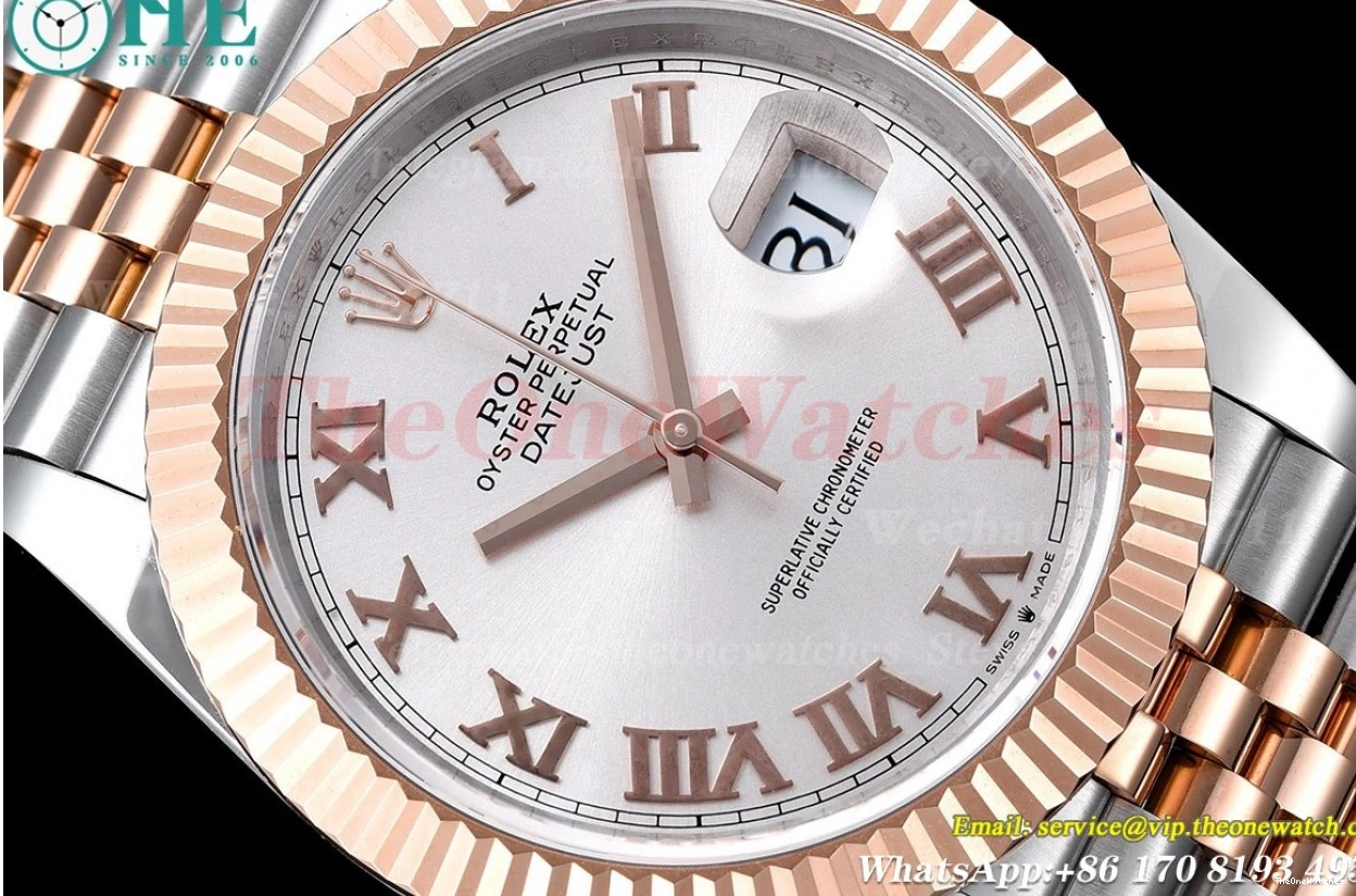 36mm White Rmn SS GMF A2824 RG 126231 Datejust 0502